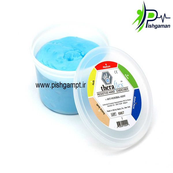 خمیر پاتی ترافلکس « Theraflex Putty » آبی