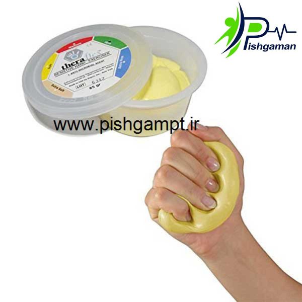 خمیر پاتی ترافلکس « Theraflex Putty » زرد - Image 3
