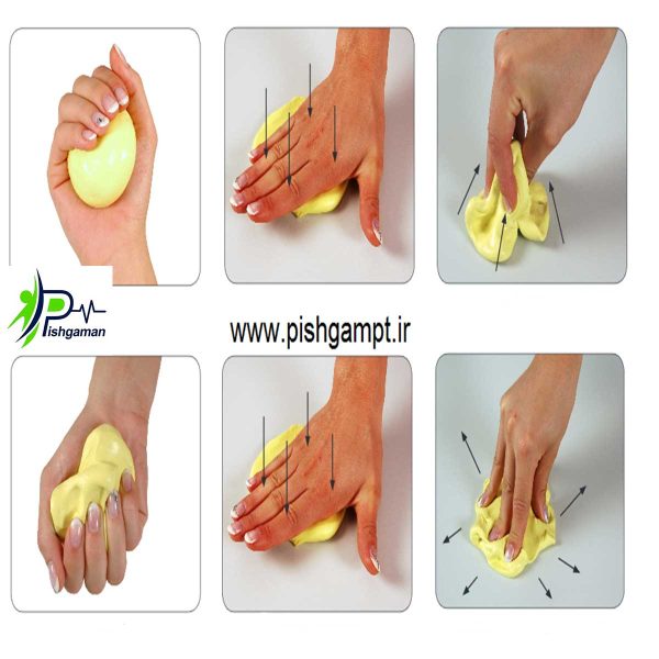 خمیر پاتی ترافلکس « Theraflex Putty » زرد - Image 5