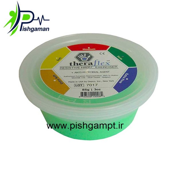 خمیر پاتی ترافلکس « Theraflex Putty » سبز - Image 5