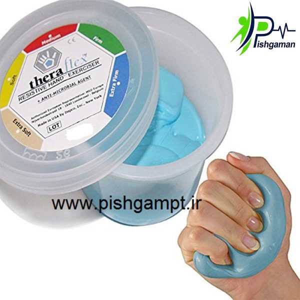 خمیر پاتی ترافلکس « Theraflex Putty » آبی - Image 4